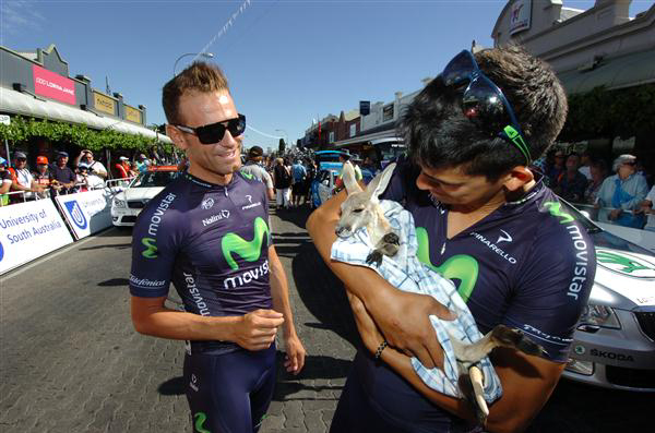 Andrey Amador and José Rojas with Kangaroo